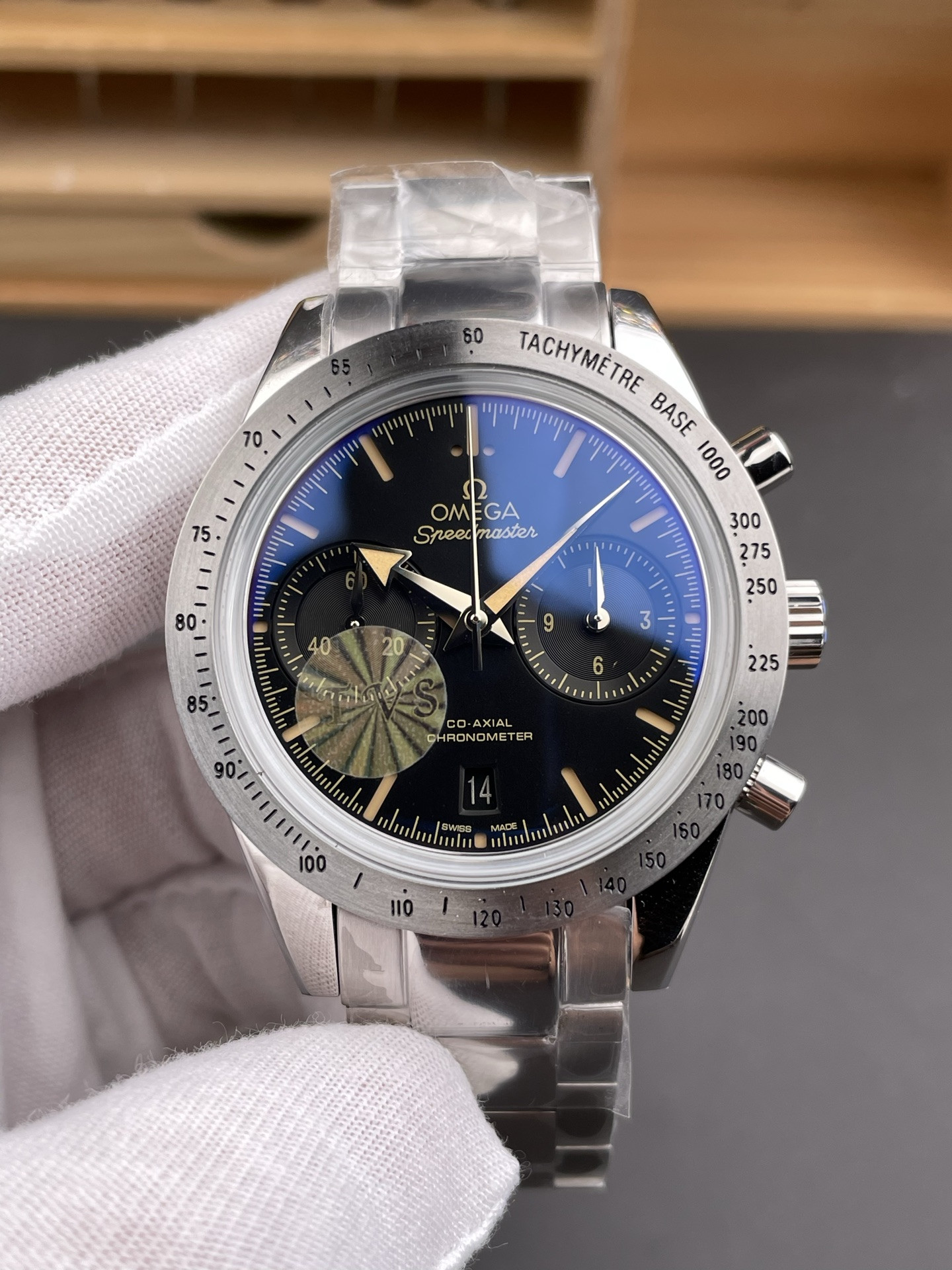 Speedmaster, Steel Bezel Black Dial