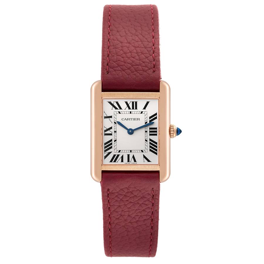 Cartier Tank Solo Silver Dial Rose Gold Steel Ladies Watch W5200024