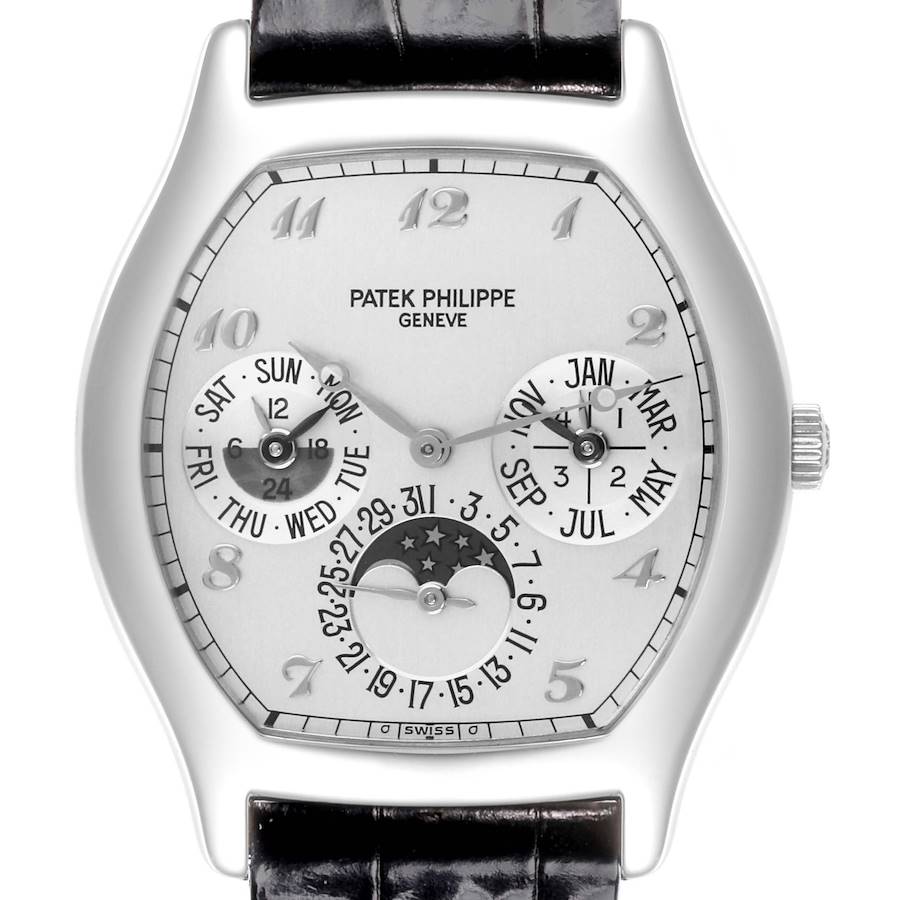 Patek Philippe Complications Perpetual Calendar White Gold Mens Watch 5040