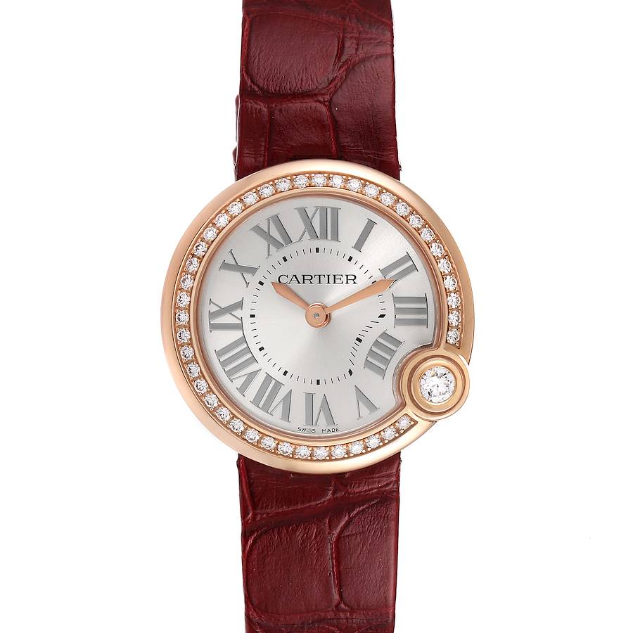 Cartier Ballon Blanc Rose Gold Diamond Ladies Watch WJBL0005