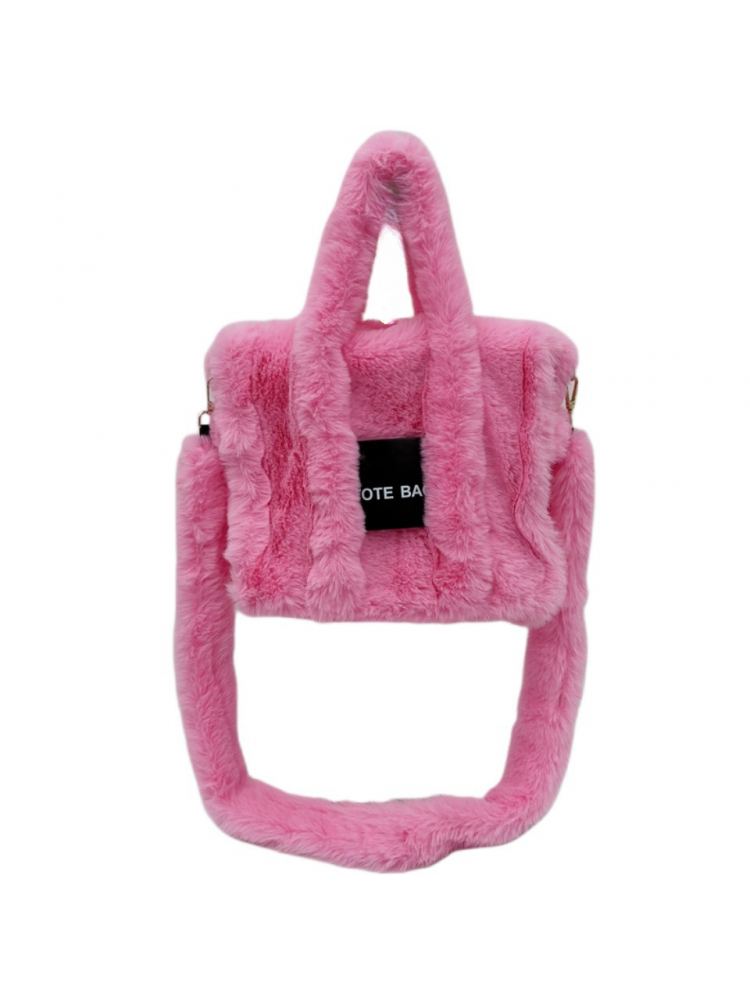 Fake Fur Large Capacity Fluff Tote Bag
