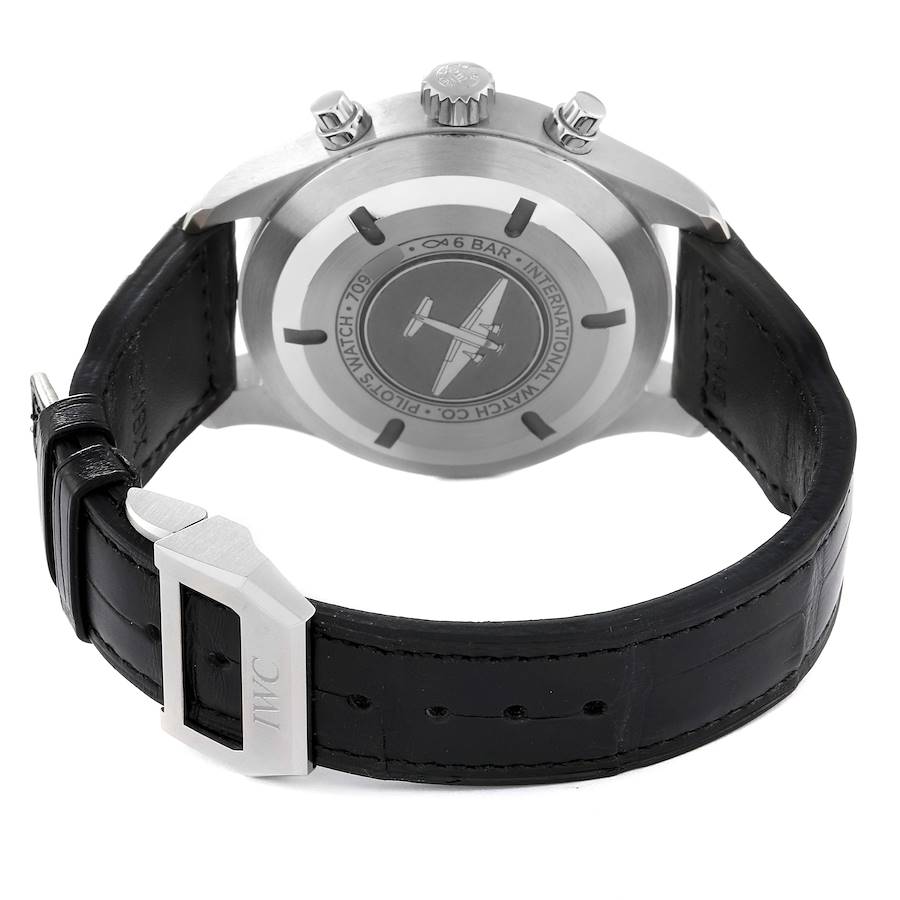 IWC Pilot Black Dial Men's Chronograph Watch IW377709