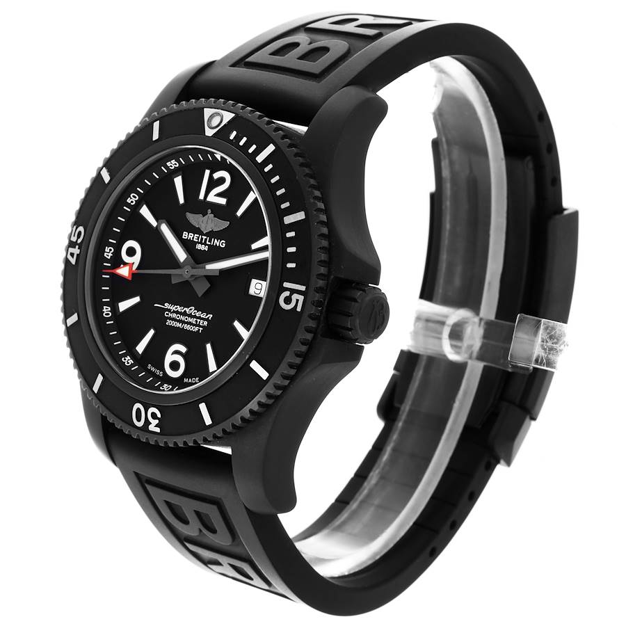 Breitling Superocean 46 Black Dial DLC Steel Mens Watch M17368