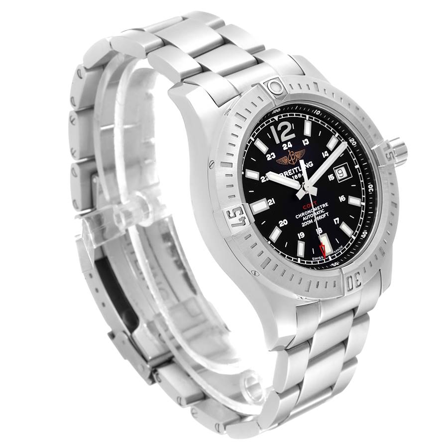 Breitling Colt Black Dial Automatic Steel Mens Watch A17388