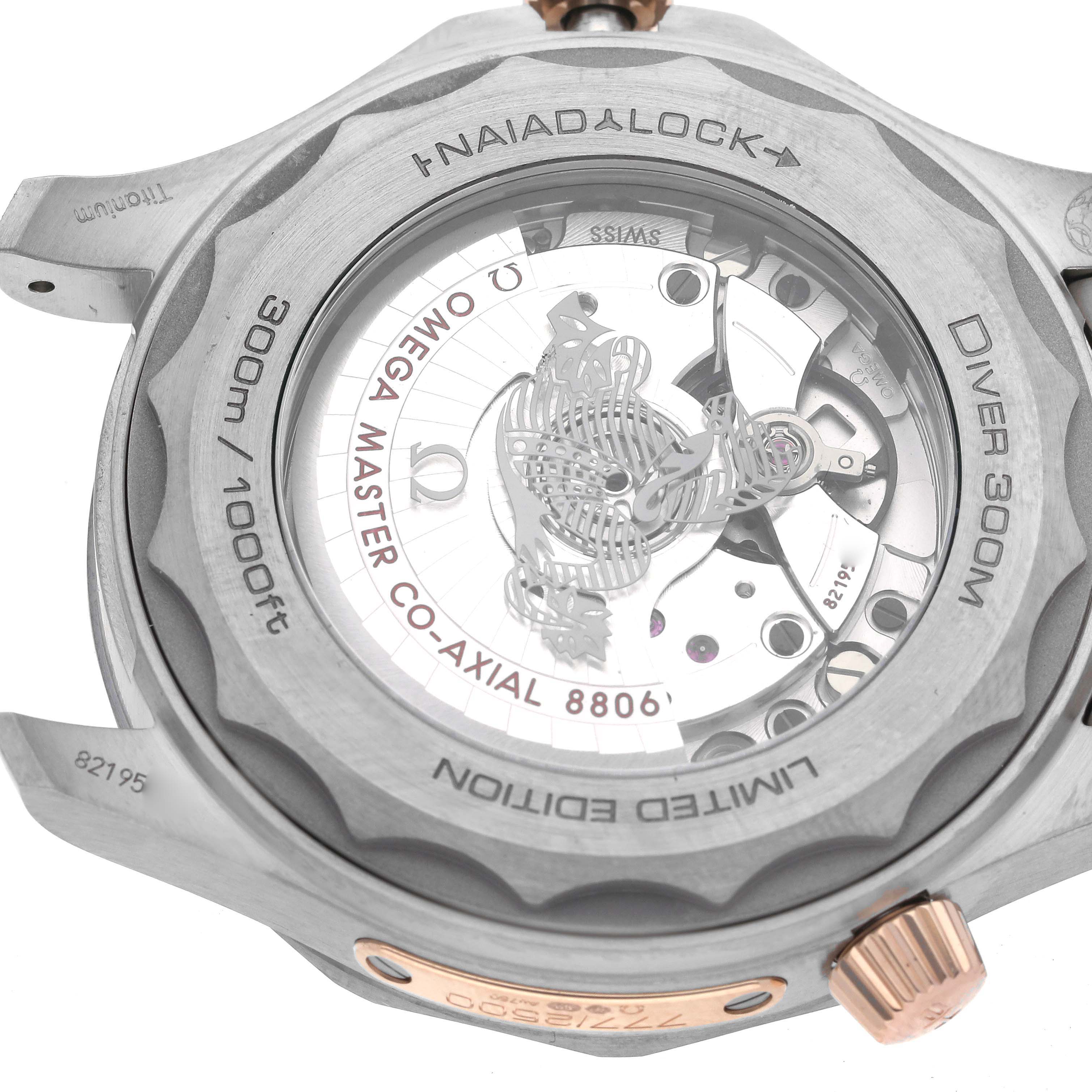 Omega Seamaster Titanium Rose Gold Mens Watch 42.0 MM 210.60.42.20.99.001