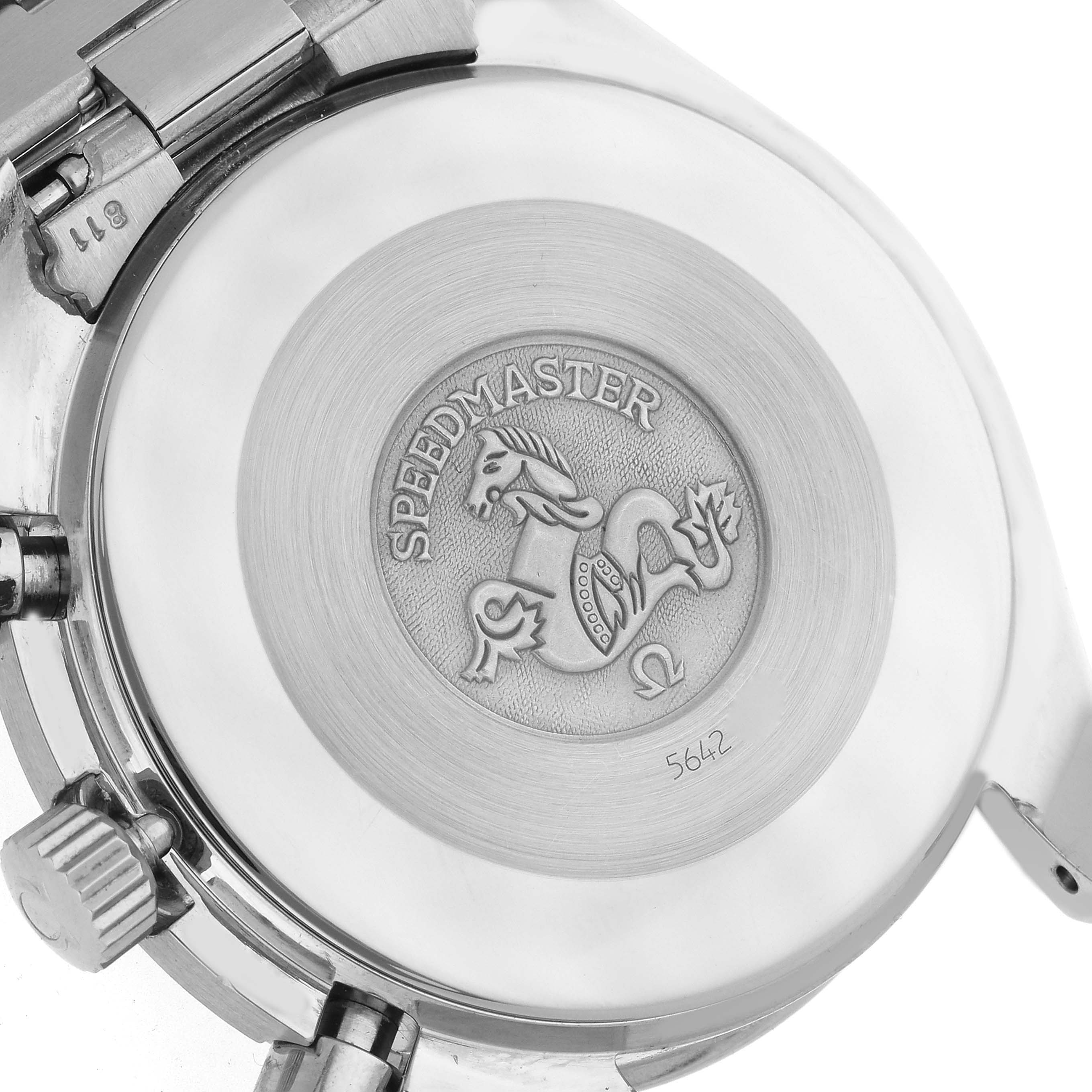 Omega Speedmaster Reduced Chronograph Hesalite Steel Mens Watch 39.0 MM 3510.50.00