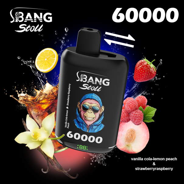 Bang Stoll 60K Puffs 2-in-1 Prefilled Vape Device - Dual Flavour, Rechargeable, 650mAh