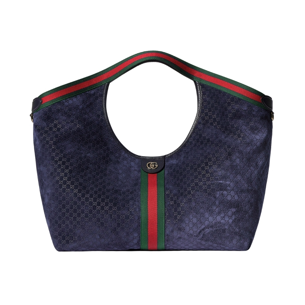 Gucci Giglio Large Tote Bag Dark Blue 60Cm 853971 Caabv 4541