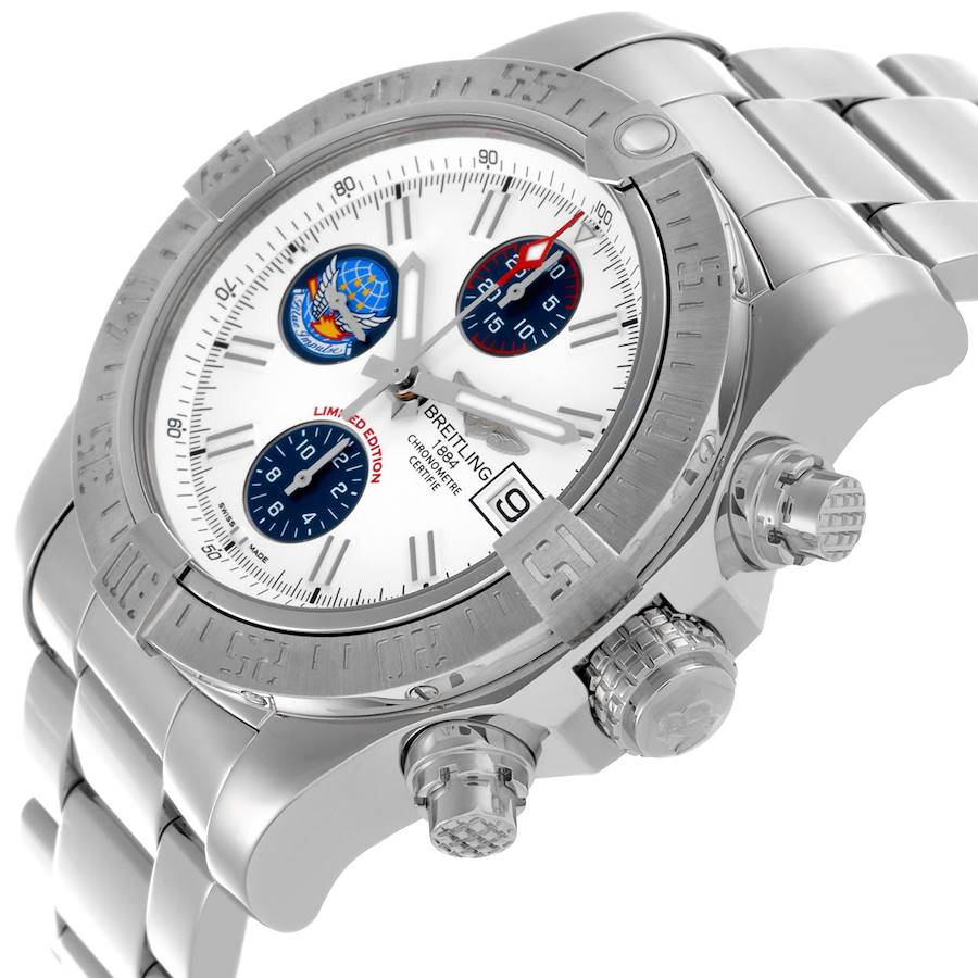 Breitling Avenger II Blue Impulse LE Steel Mens Watch A13381