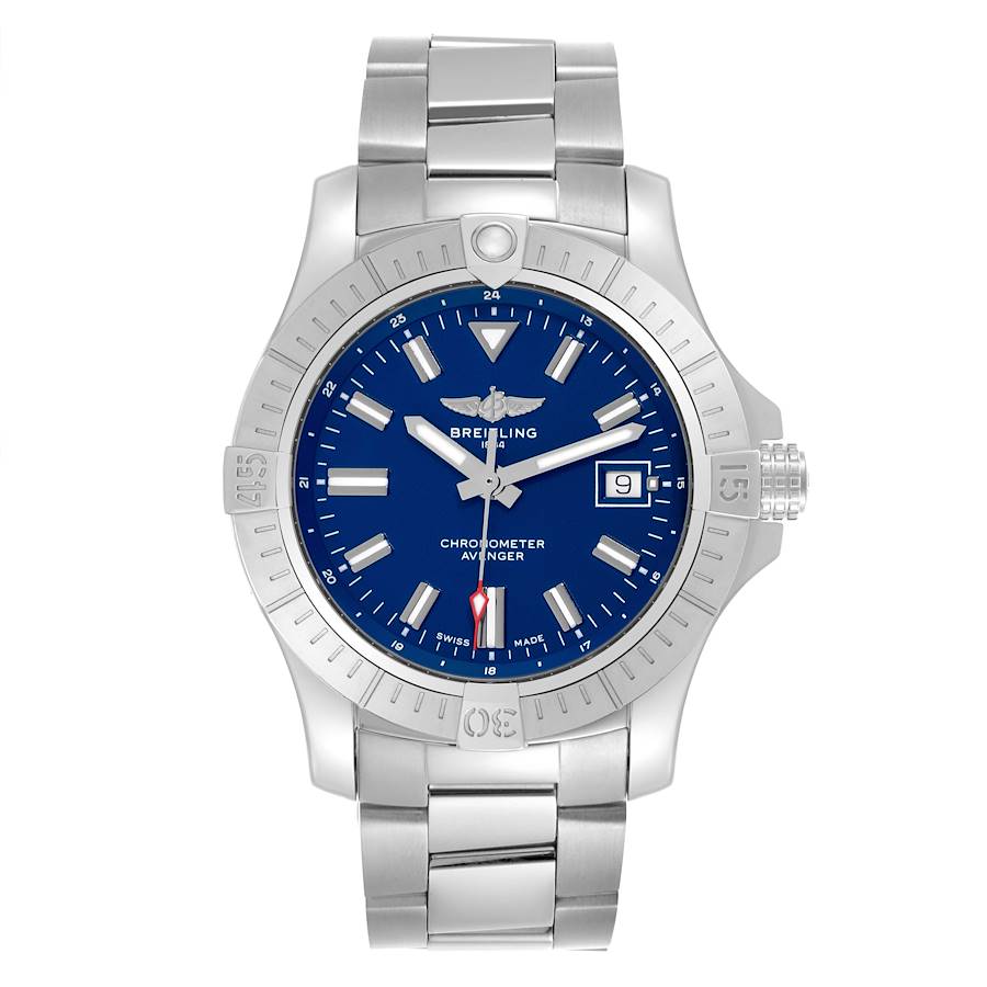 Breitling Avenger 43mm Blue Dial Steel Mens Watch A17318