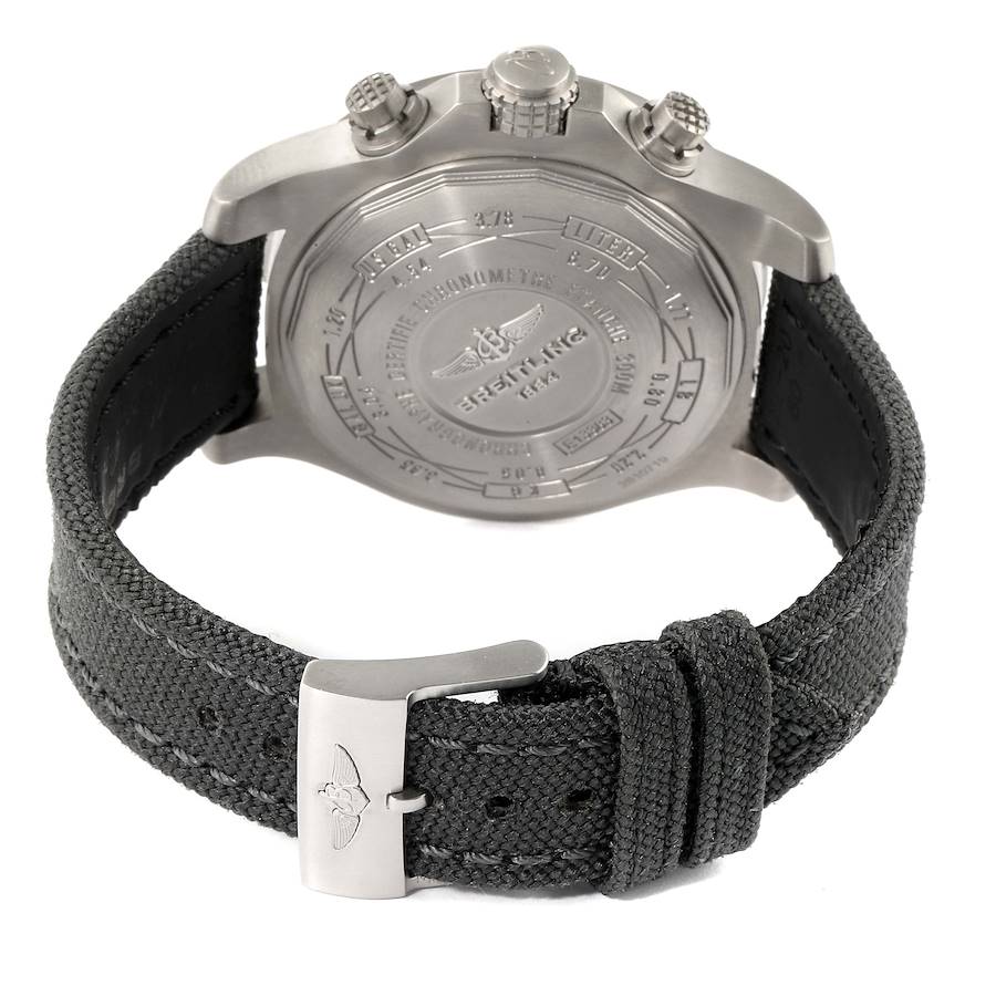 Breitling Avenger Bandit Grey Dial Titanium Mens Watch E13383