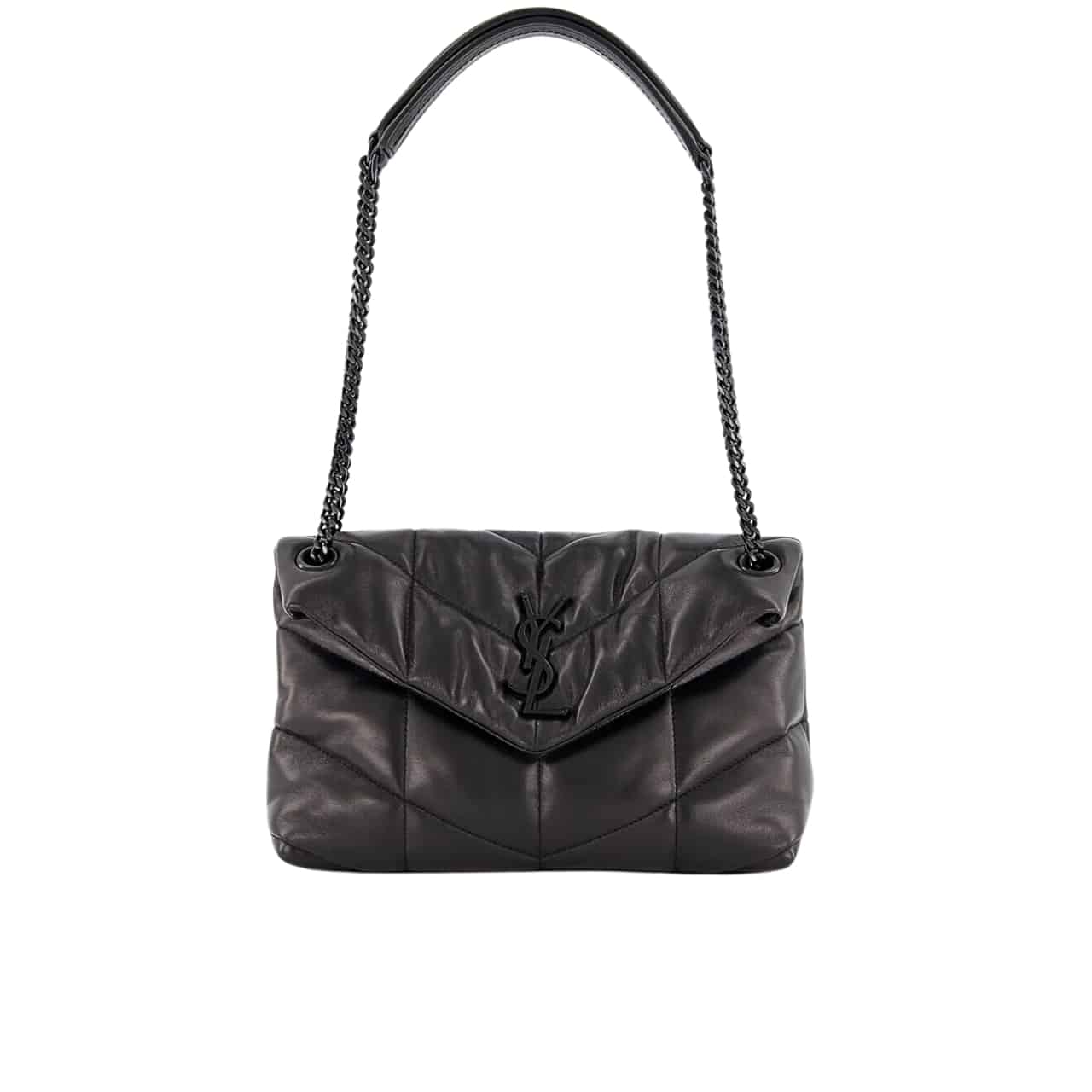 Saint Laurent Puffer Small Chain Bag In Quilted Black Noir 5774761El081000