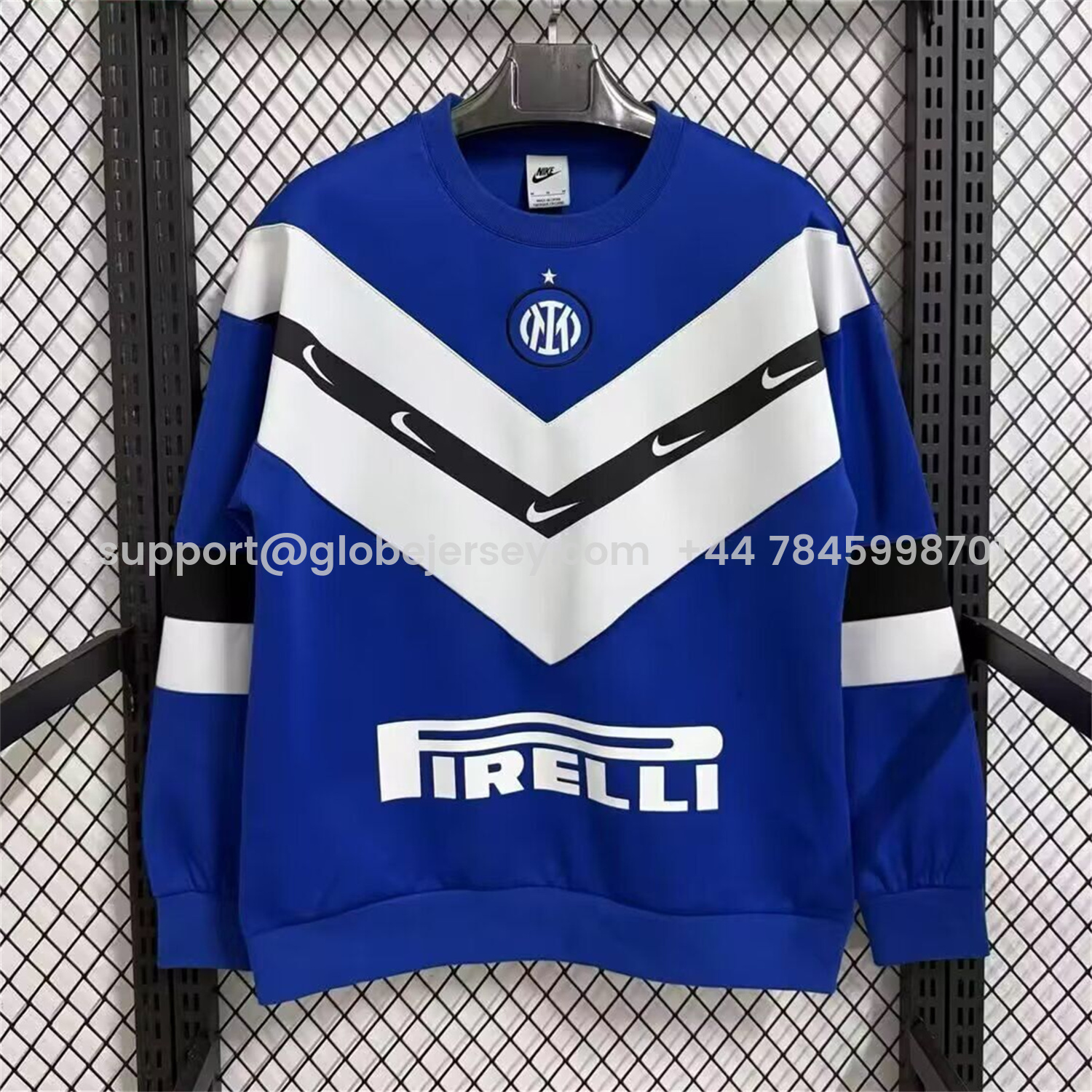 Inter Milan Blue And White Unisex Pullover Hoodieullover Hoodie