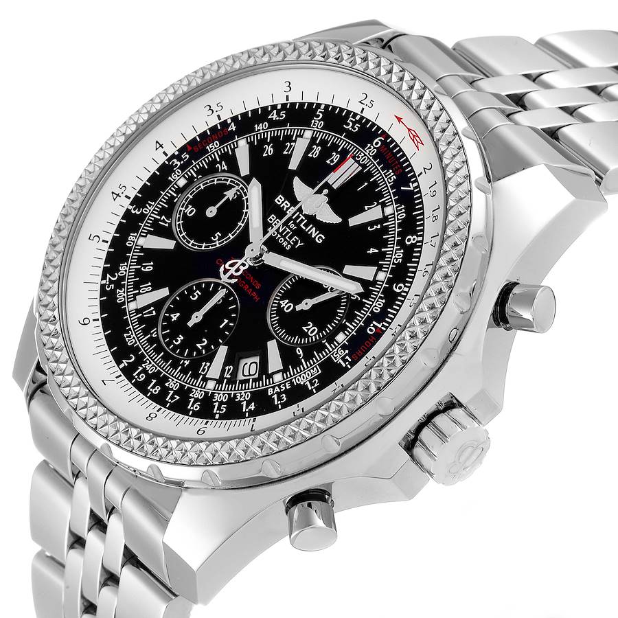 Breitling Bentley Motors Chronograph Steel Mens Watch A25362