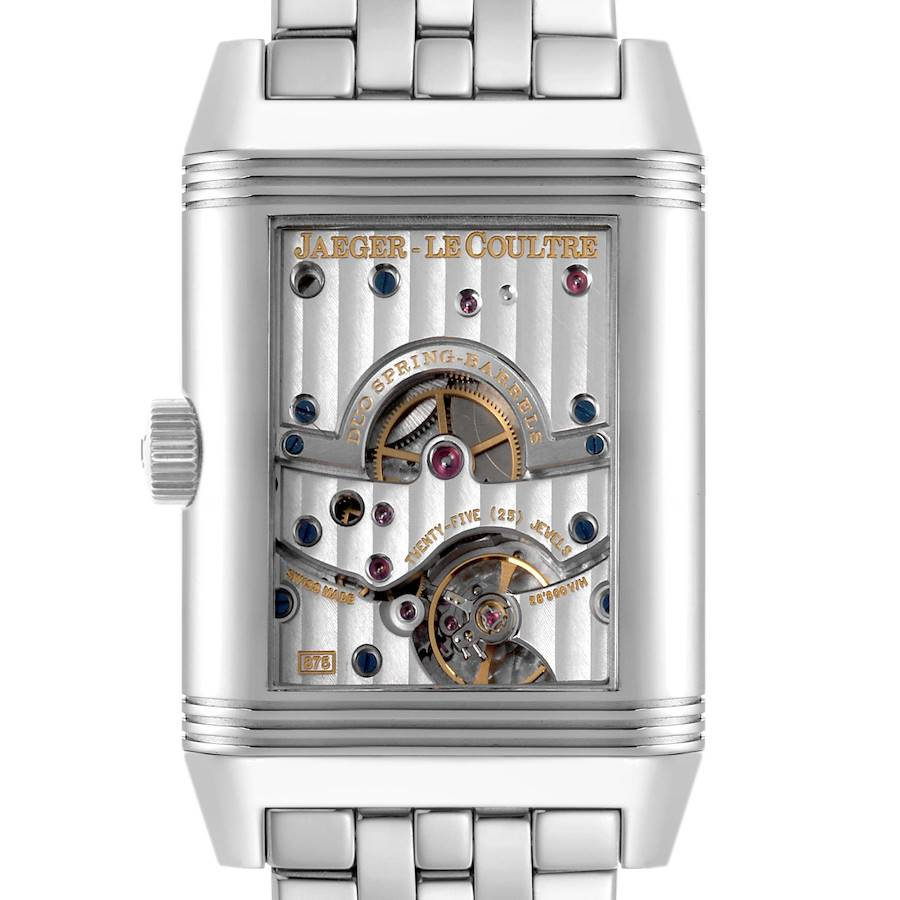 Jaeger LeCoultre Reverso Grande Date Steel Mens Watch 240.8.15 Q3008120