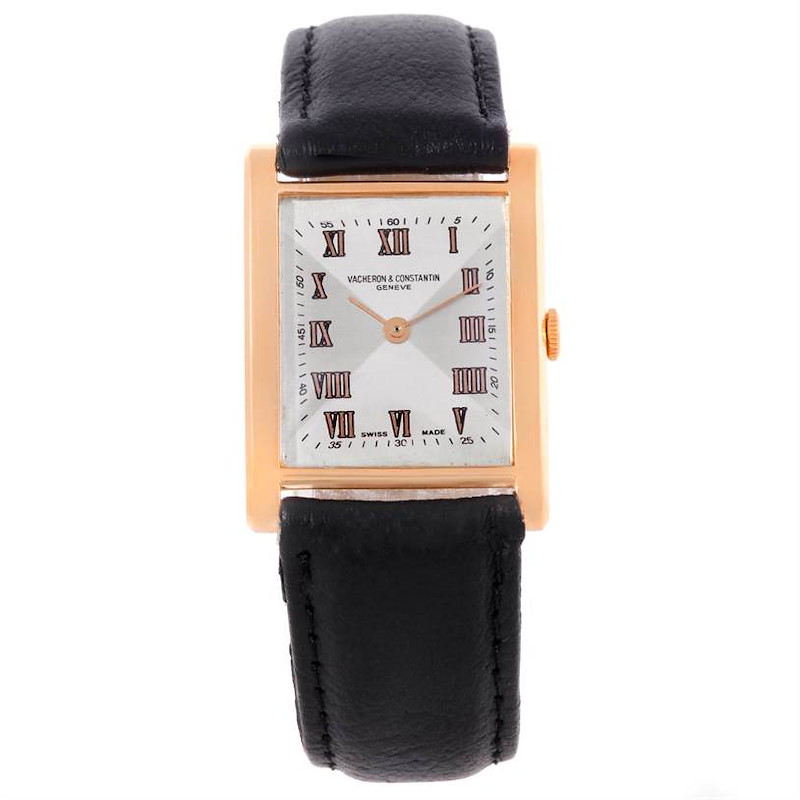 Vacheron Constantin Vintage 18K Rose Gold Mechanical Mens Watch