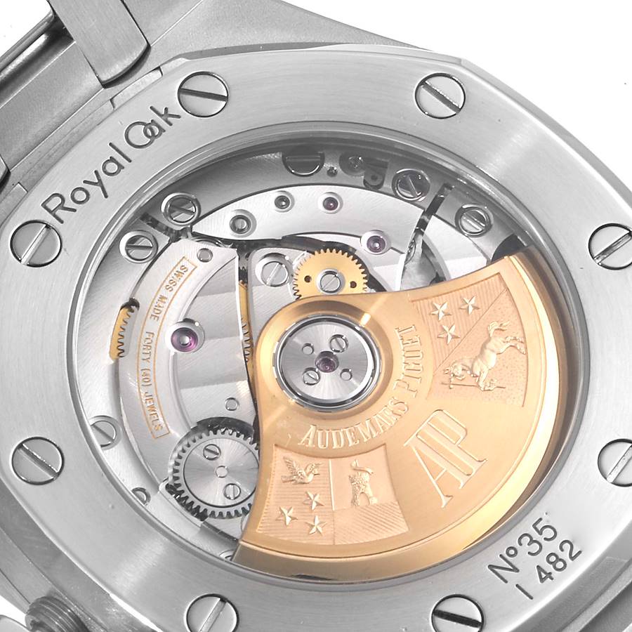 Audemars Piguet Royal Oak 37mm Steel Diamond Mens Watch 15451ST