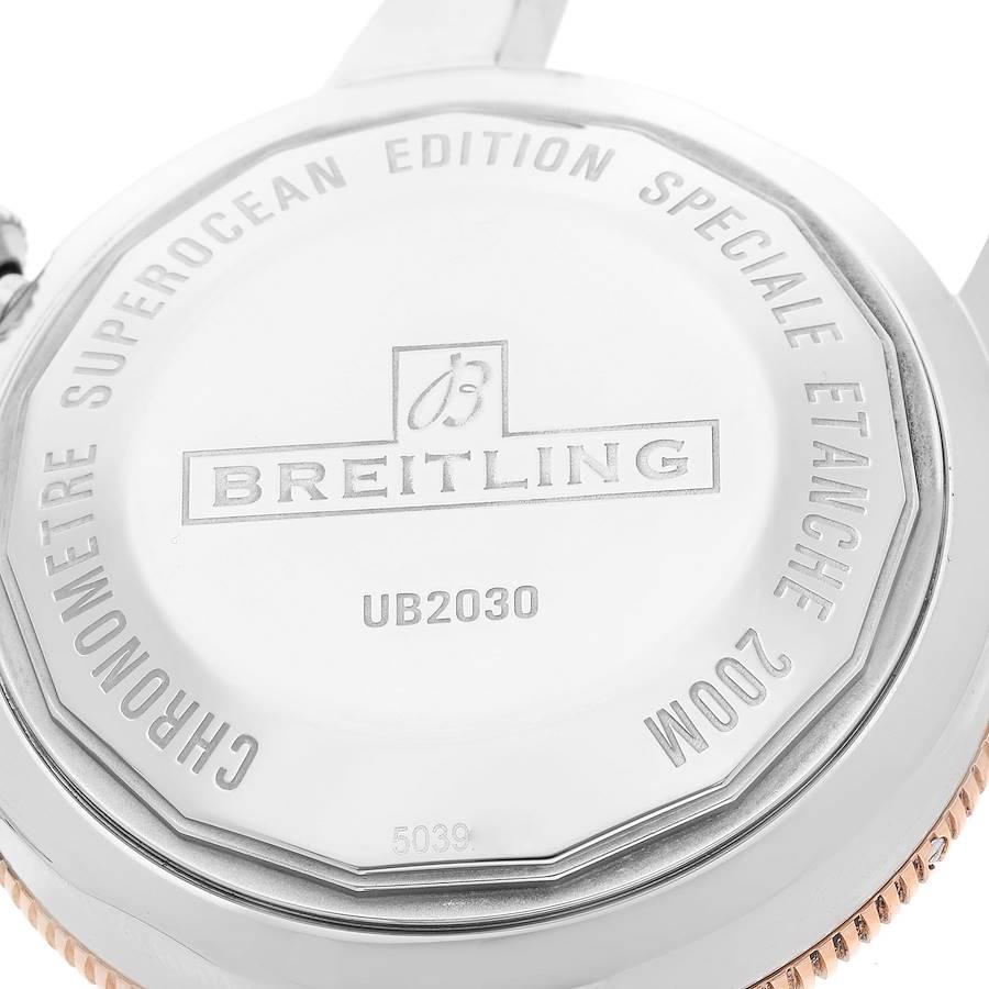 Breitling Superocean Heritage B20 Steel Rose Gold Mens Watch UB2030