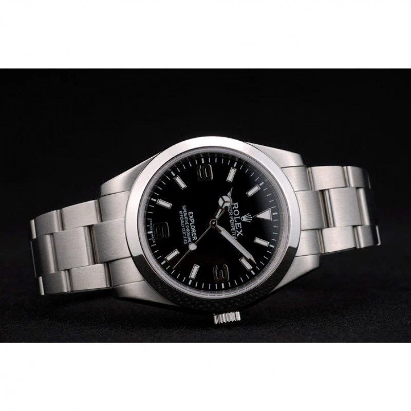 Rolex Explorer Stainless Steel Bezel Black Dial 42002 Men 39MM