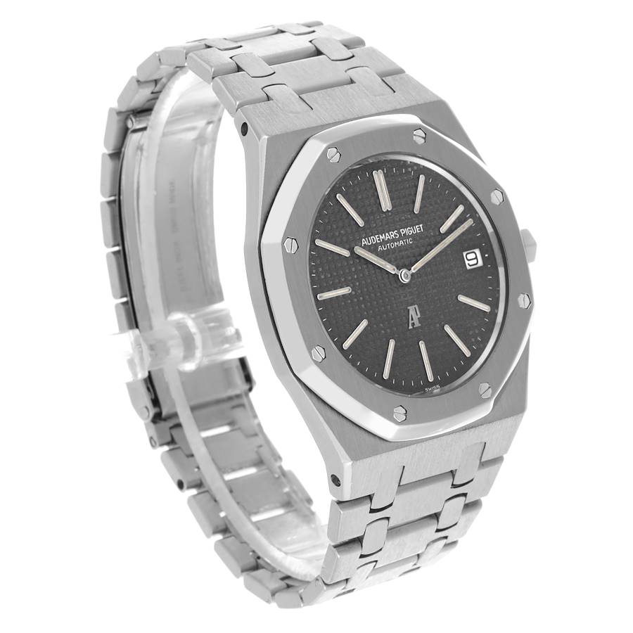 Audemars Piguet Royal Oak Jumbo 39mm Black Dial Steel Mens Watch 5402ST