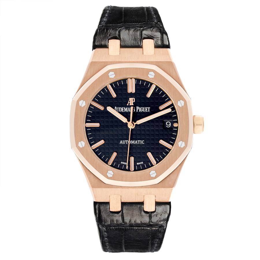 Audemars Piguet Royal Oak Midsize Rose Gold Mens Watch 15450OR