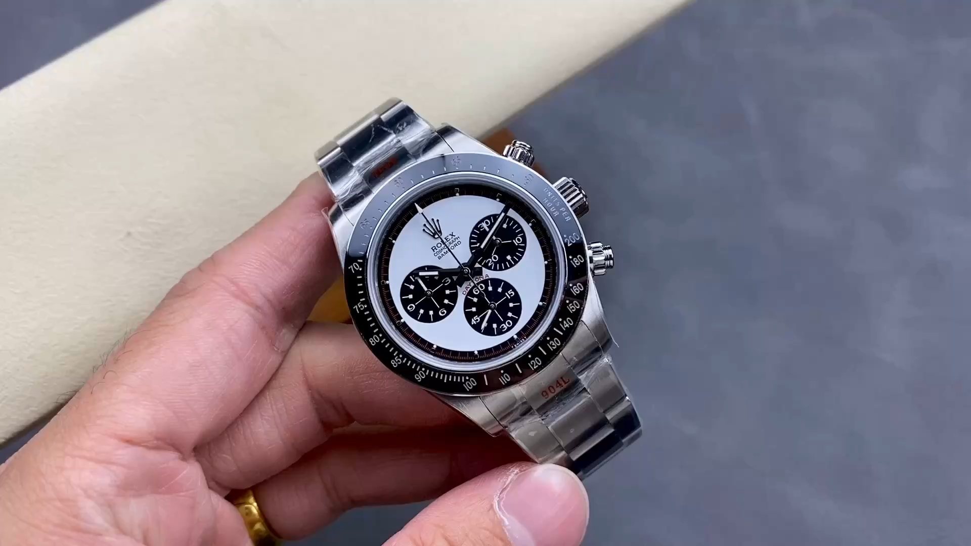 Rolex Cosmograph Daytona 116520 Bamford Paul Newman White Dial Steel Men's Watch