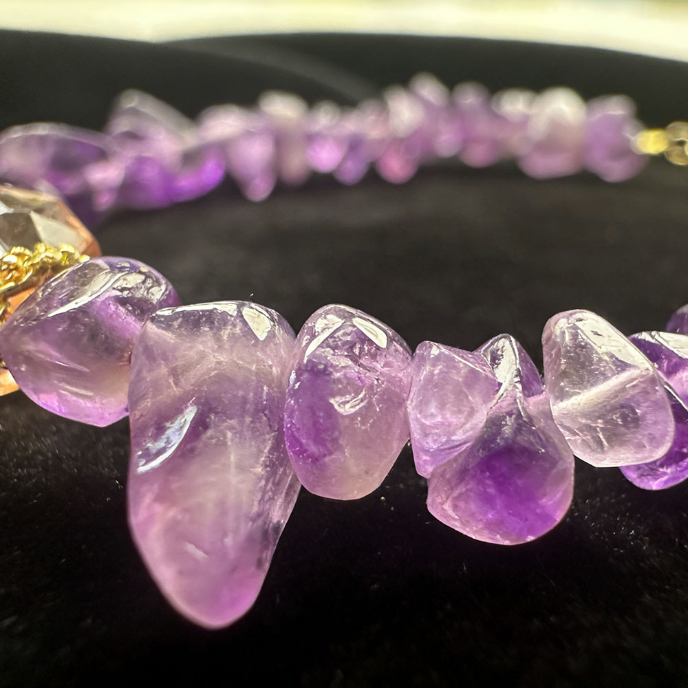 Irregular Amethyst Bracelet | Calm Mind, Spiritual Growth & Intuition Boost