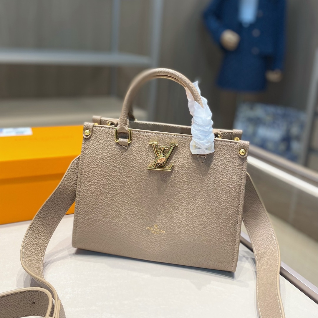 Louis Vuitton Lock And Go Bags Dark Beige 24Cm