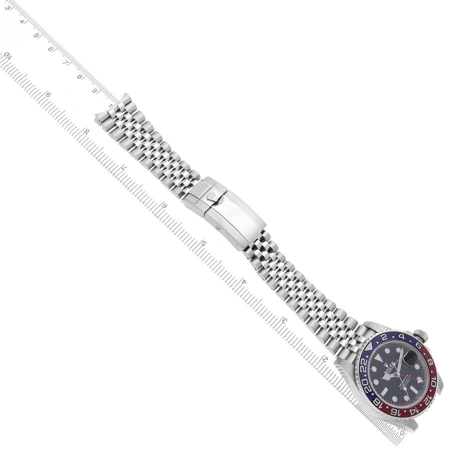 Rolex GMT Master II Blue Red Pepsi Bezel Steel Mens Watch 126710