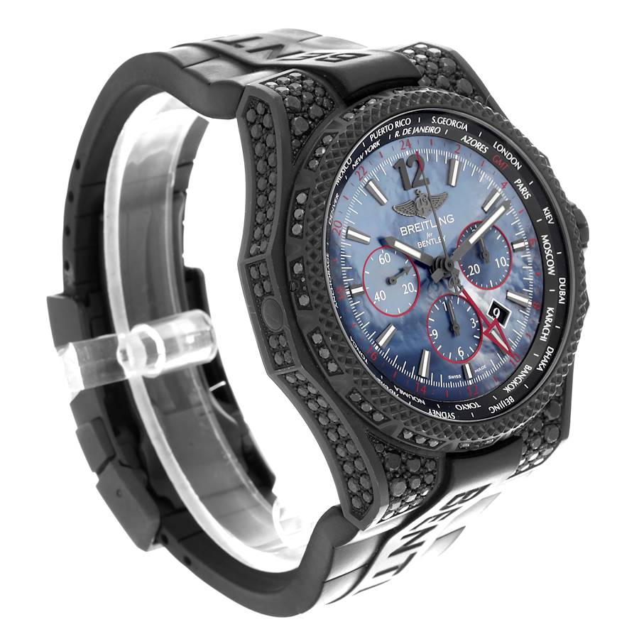 Breitling Bentley GMT Light Body Diamond LE Mother Of Pearl Dial Mens Watch VB0452