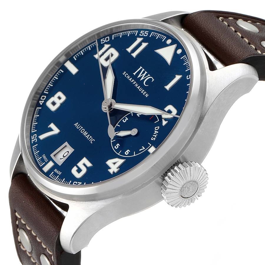 IWC Pilot Le Petit Prince Big Pilots Blue Dial Mens Watch IW500908
