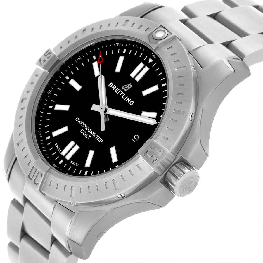 Breitling Colt Black Dial Automatic Steel Mens Watch A17388