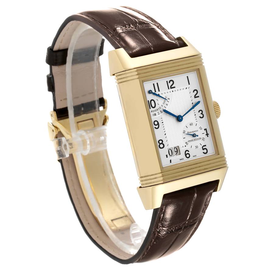 Jaeger LeCoultre Reverso Grande Date 8 Day Yellow Gold Watch 240.1.15 Q3001420 STOCK NUMBER: 63547