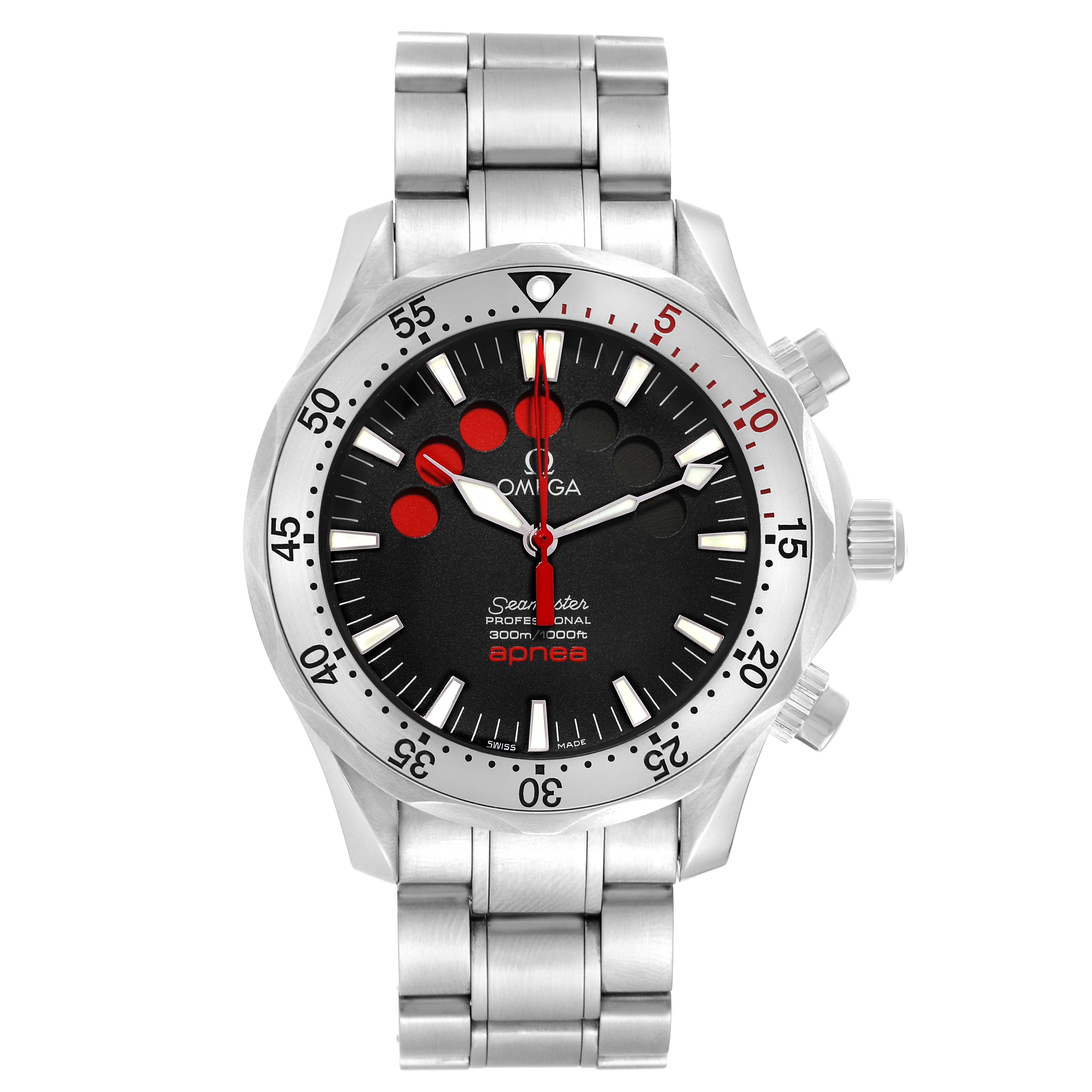 Omega Seamaster Apnea Jacques Mayol Steel Mens Watch 42.0 MM 2595.50.00