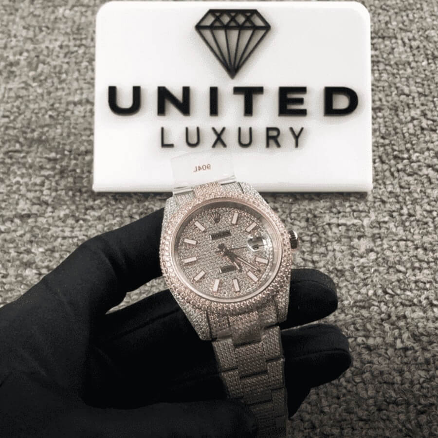 Rolex Datejust 126303 Iced Out Super Clone