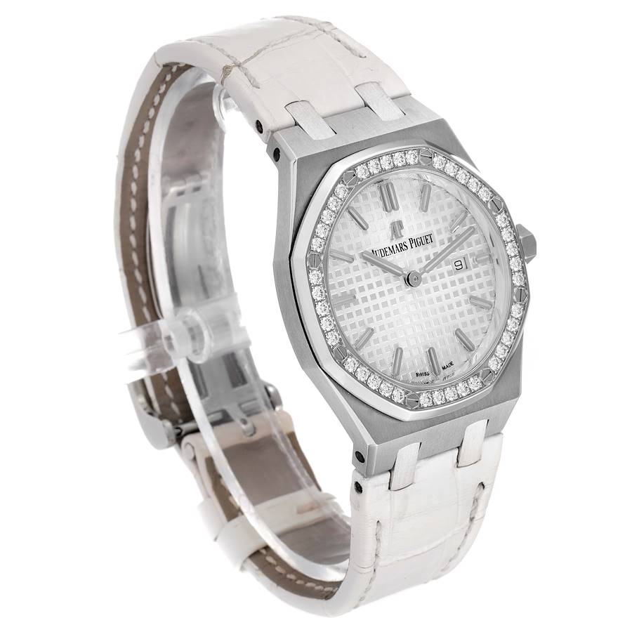 Audemars Piguet Royal Oak 33mm Steel Diamond Ladies Watch 67651ST