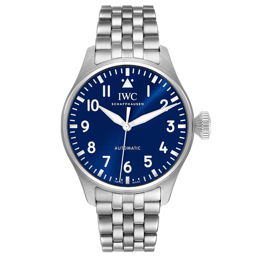IWC Big Pilots 43mm Steel Blue Dial Mens Automatic Watch IW329304