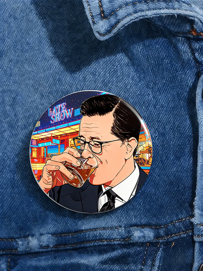 🔥Buy 3 Get 15% Off🔥Unisex "THE LATE SHOW" Print Brooch
