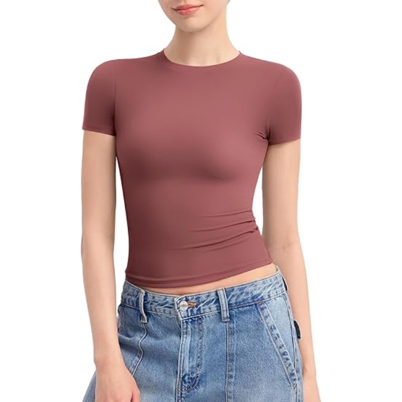 Women's Crew Neck Short Sleeve Tops
