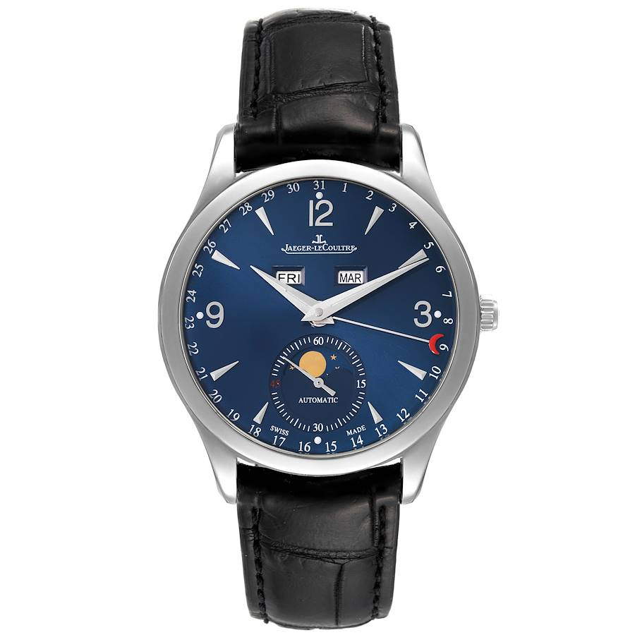 Jaeger LeCoultre Master Calendar Limited Edition Steel Mens Watch 176.8.12.S