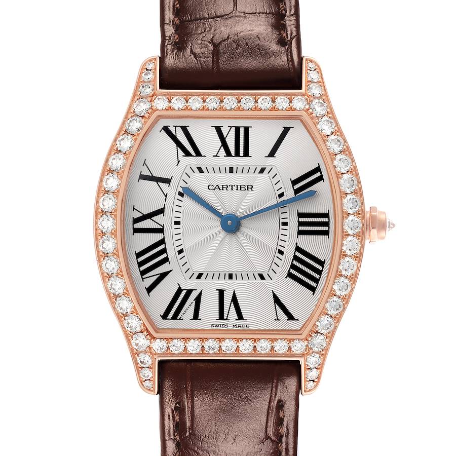 Cartier Tortue Medium Rose Gold Diamond Ladies Watch WJTO0009
