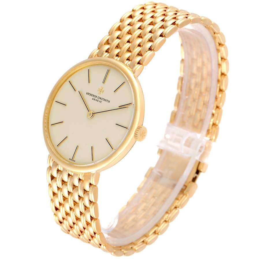 Vacheron Constantin 18K Yellow Gold Mechanical Vintage Mens Watch 39015