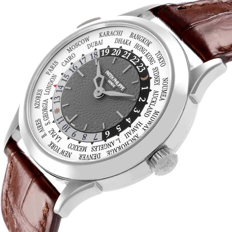 Patek Philippe World Time Complications White Gold Mens Watch 5230G