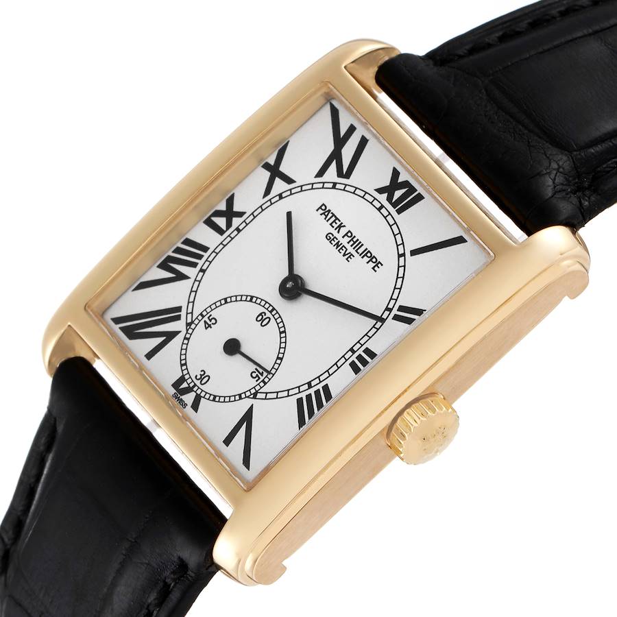 Patek Philippe Gondolo 18k Yellow Gold Small Seconds Mens Watch 5014
