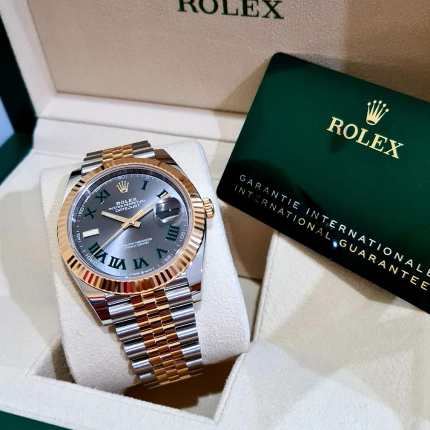 Rolex Oyster/Jubilee Perpetual Datejust 41 Two-tone Wimbledon - M126333-0020/126333-0019 Brand Unworn
