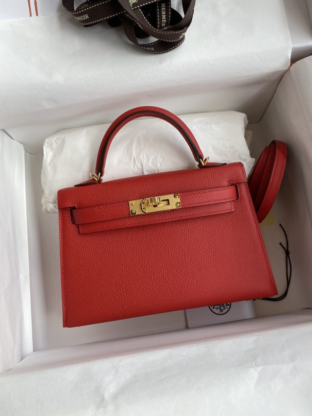 Replica Hermès Kelly Epsom Bright Red