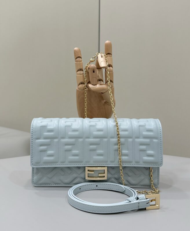 Replica Fendi Baguette Small Sky Blue