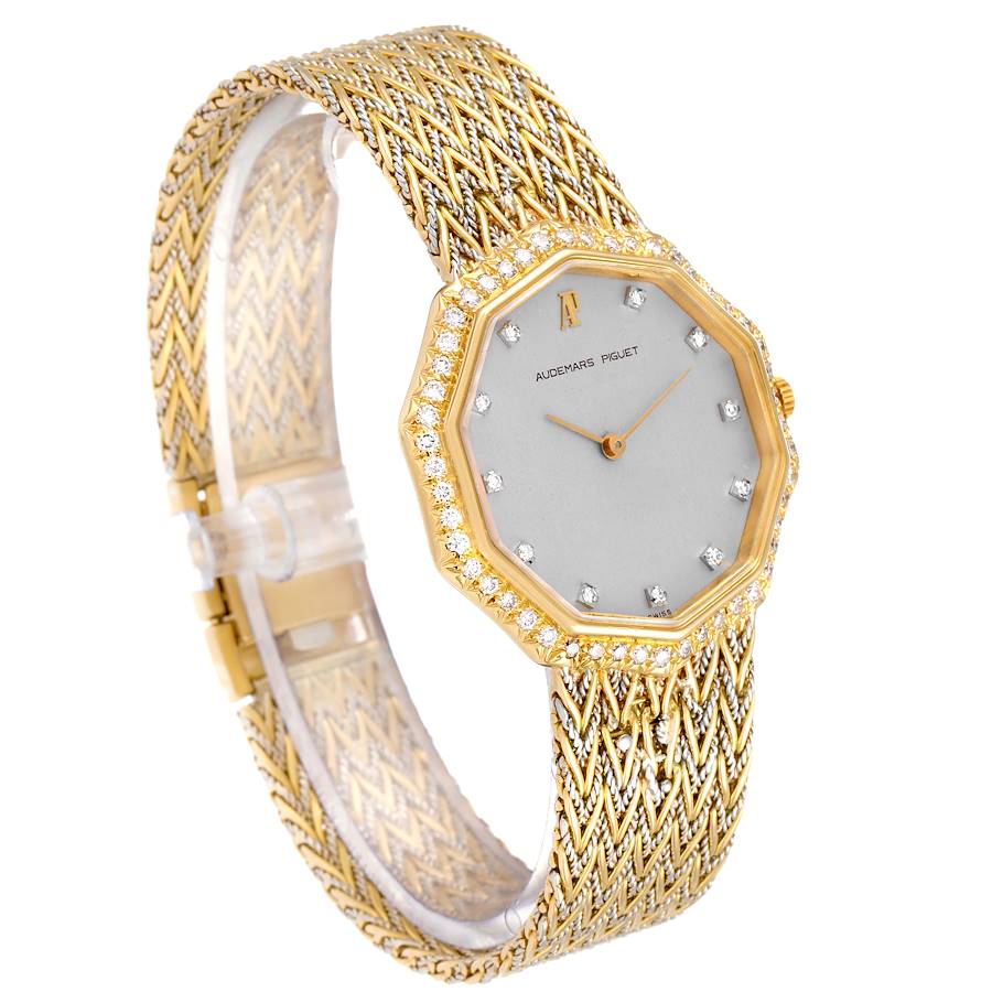 Audemars Piguet Vintage 18k Yellow Gold Diamond Ladies Watch 256731