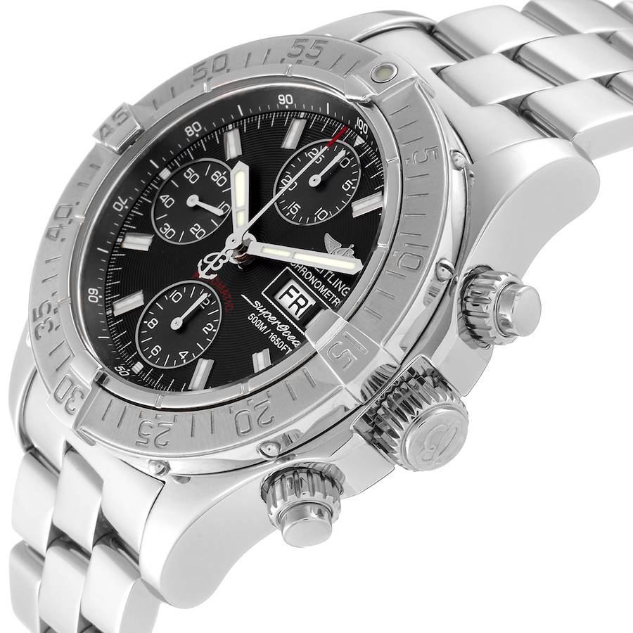 Breitling Aeromarine Superocean Gray Dial Steel Mens Watch A13340
