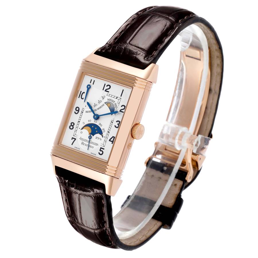 Jaeger LeCoultre Reverso Sun Moon Rose Gold Mens Watch 270.2.63 Q2752420